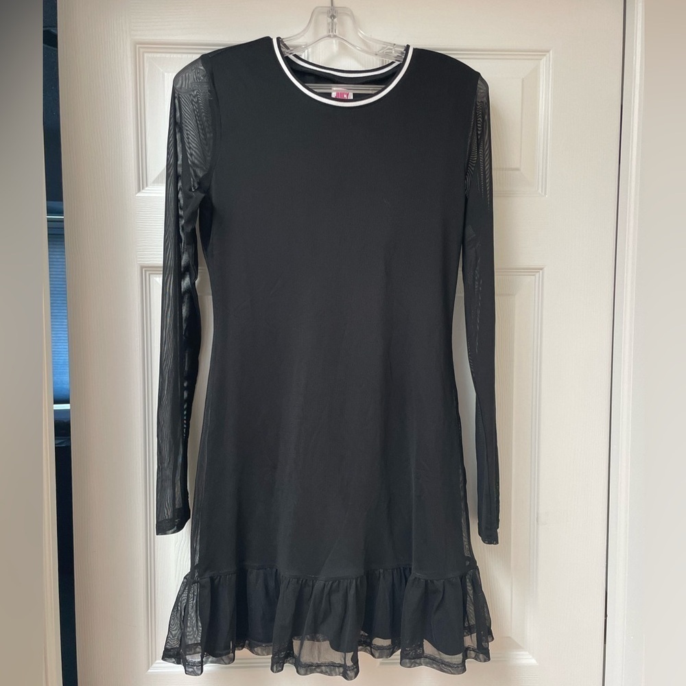 Juicy Couture long sleeve mesh dress women’s size S